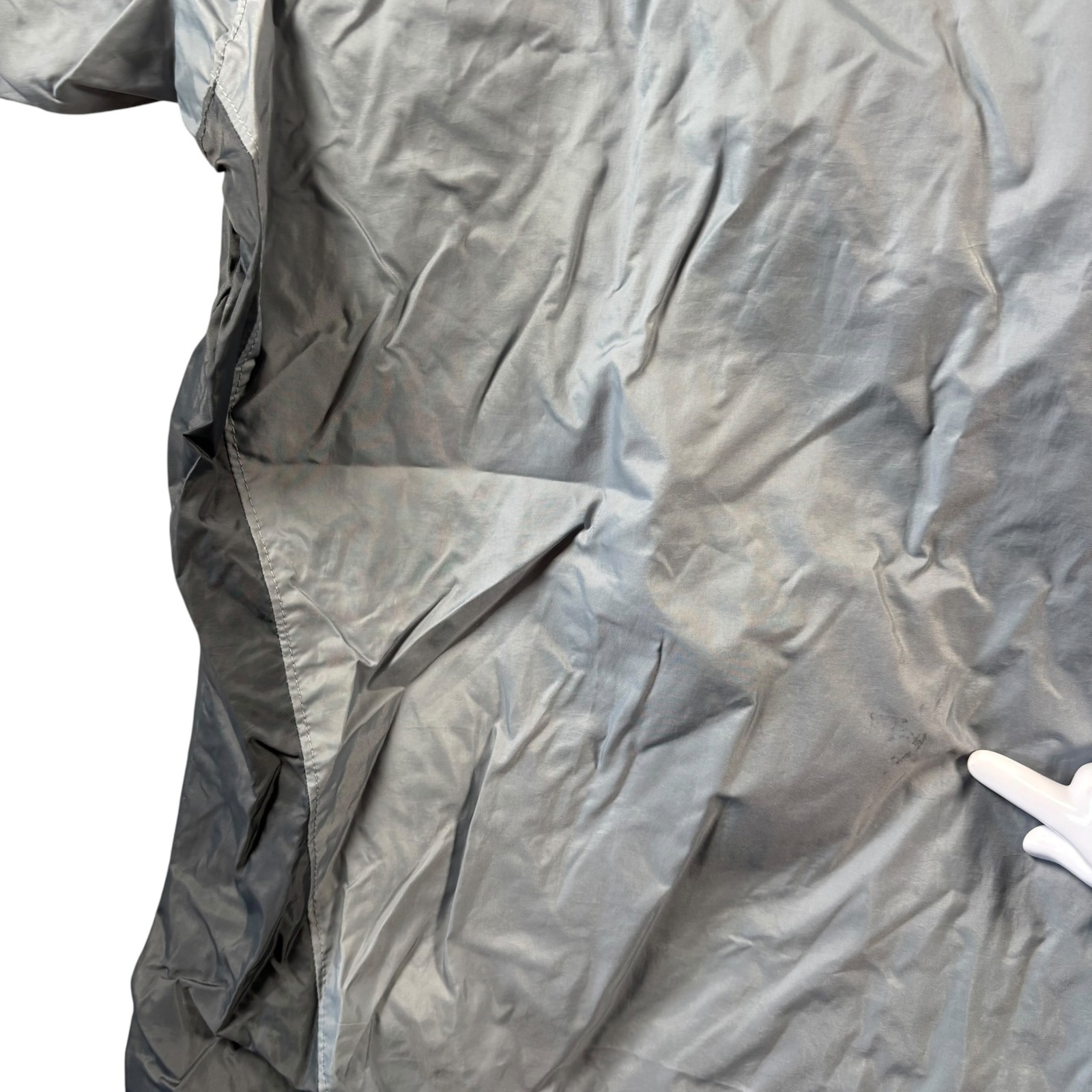 Columbia Windbreaker Jacket Mens Xl Gray Colorblock Hooded Lightweight Full Zip — image 4 of 8